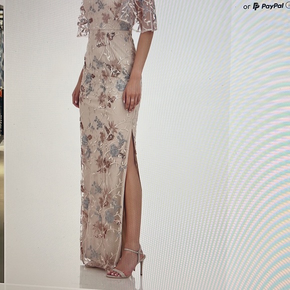 JS Collections Dresses & Skirts - Like New Beautifully Designed Formal  Wedding Evening Gown Embroidered Sequined